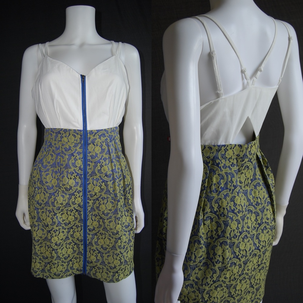 Jealous Tomato cutout full zipper short dress NWOT